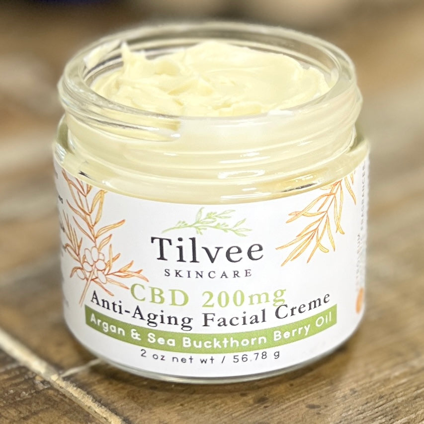 CBD Hemp Anti Aging Facial Creme Tilvee Skincare