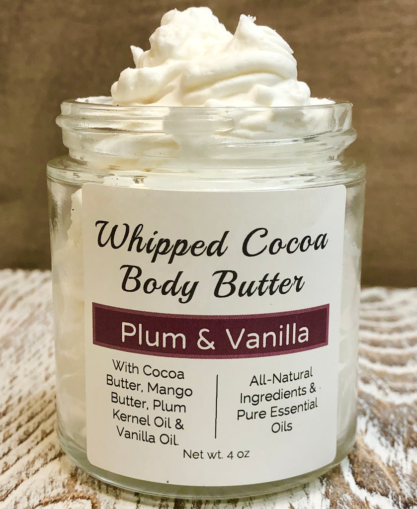 Cocoa Butter Body Butter with optional Fragrance Oil 4 oz