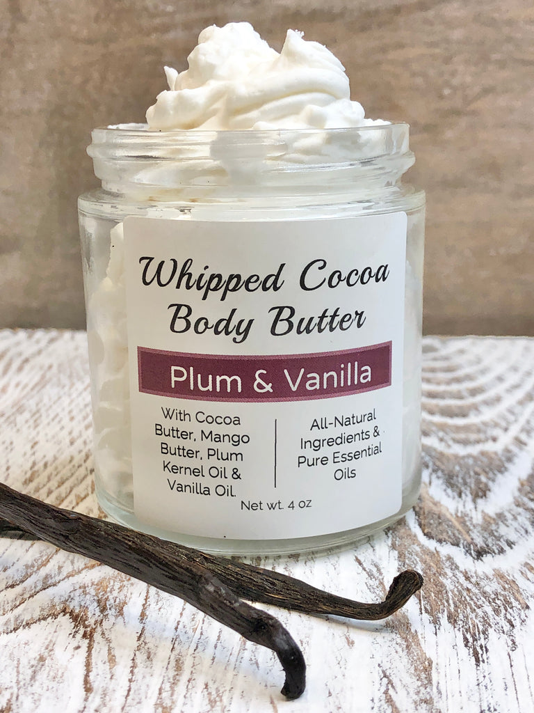 Whipped Cocoa Body Butter - Plum & Vanilla – Tilvee Skincare