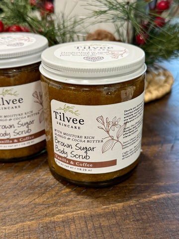 Brown Sugar Scrub - Vanilla & Coffee - 9 oz jar