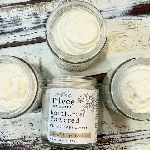 Whipped Body Butter - Rainforest Powered Seven-Butter (Vanilla Vetiver)