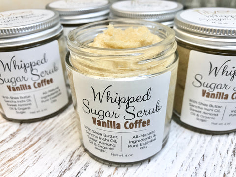 Sugar Scrub - Vanilla Coffee - 4 oz jar