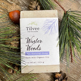 All natural artisan soap made with 85% organic ingredients. Enjoy the scent of a cool, crisp walk in the winter woods. 